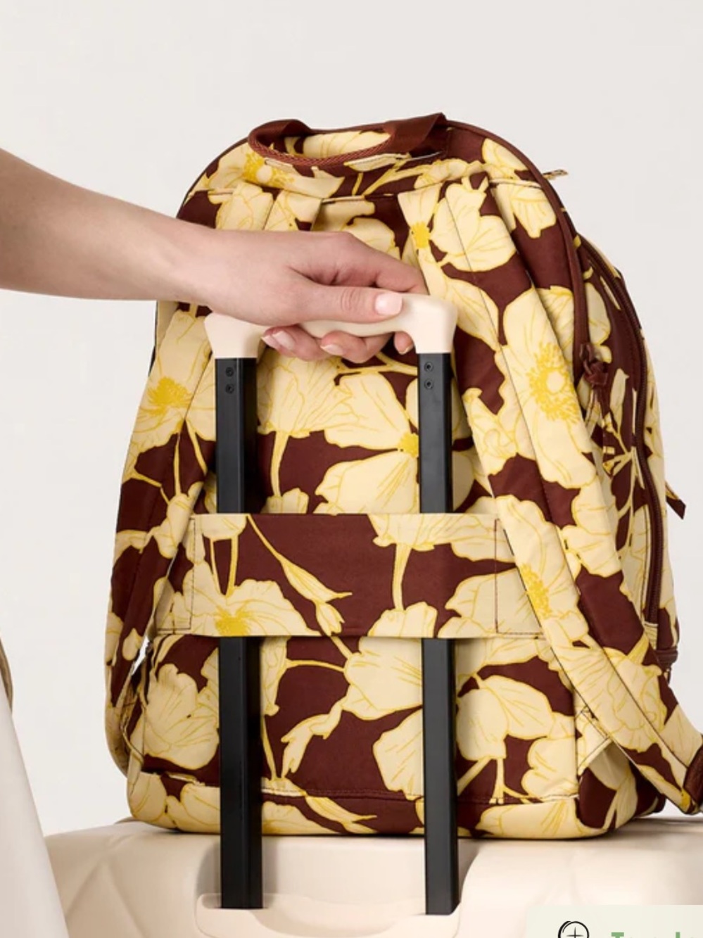 Vera Bradley Chancery Backpack in Garden Olive Color Nylon NEW - Picture 13 of 13